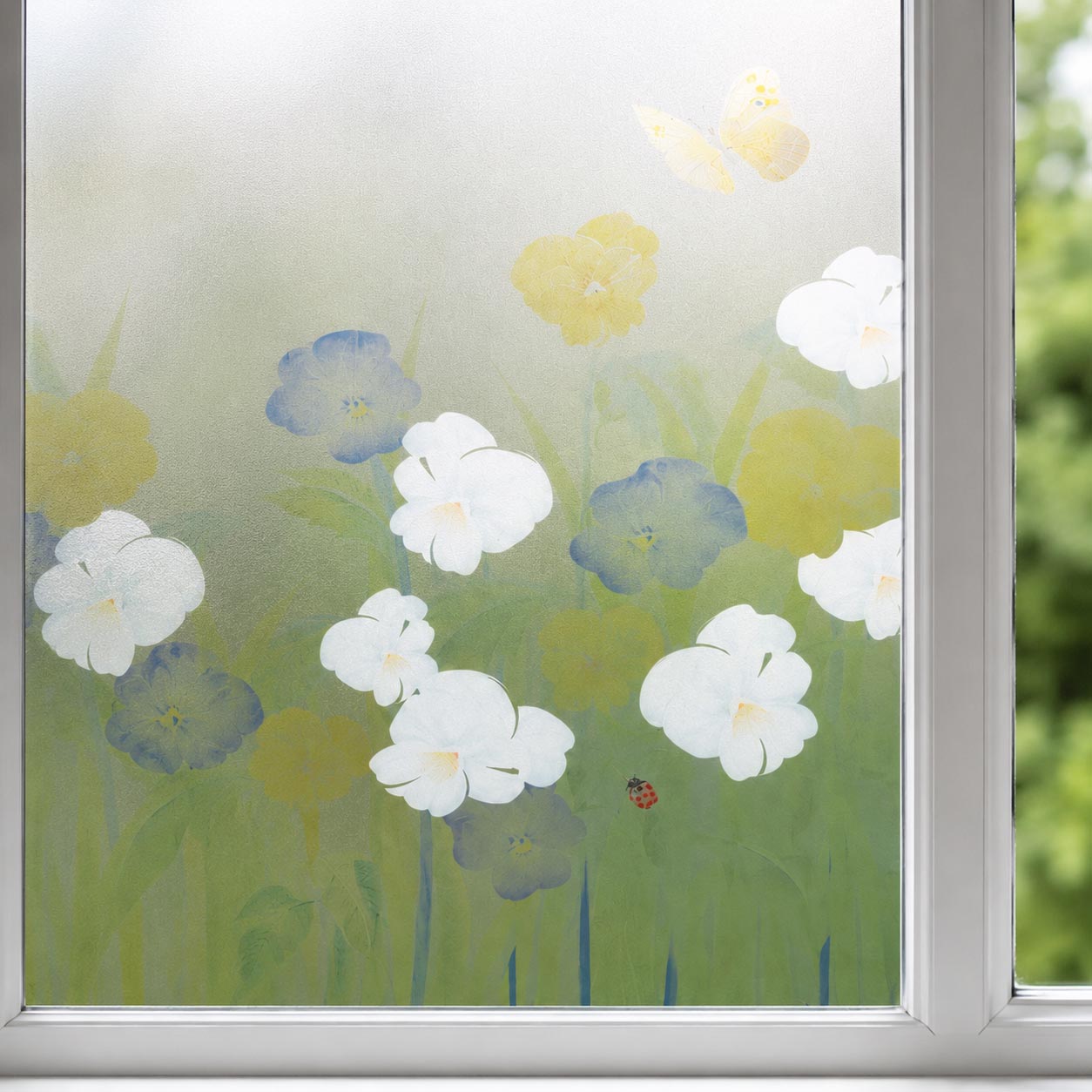 Papel Estilo Vitral Flores NP-61103